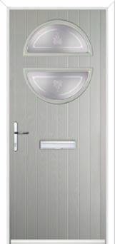 Circle Staxton Composite Front Door in Agate Grey