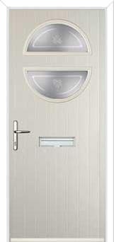 Circle Staxton Composite Front Door in Cream