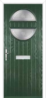 Circle Staxton Composite Front Door in Green