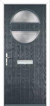 Circle Staxton Composite Front Door in Anthracite Grey