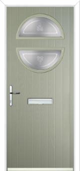 Circle Staxton Composite Front Door in Pebble Grey
