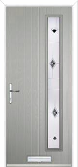 Cottage Long (off set) Murano Composite Front Door in Agate Grey