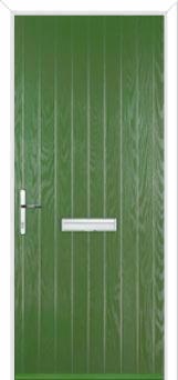 Cottage Composite Front Door in Fern Green