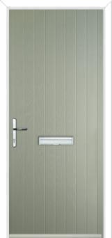 Cottage Composite Front Door in Pebble Grey