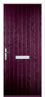Cottage Composite Front Door in Purple Violet