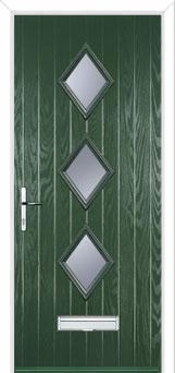 Diamond 3 FD30s Internal Composite Fire Door in Green