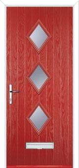 Diamond 3 FD30s Internal Composite Fire Door in Red