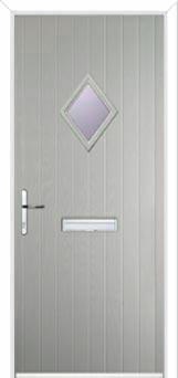 Diamond Composite Front Door in Agate Grey