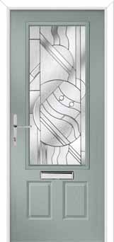 Gleneagles Abstract Composite Front Door in Agate Grey