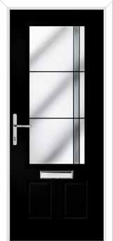 Gleneagles Aurora Composite Front Door in Black Brown