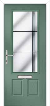 Gleneagles Aurora Composite Front Door in Chartwell Green