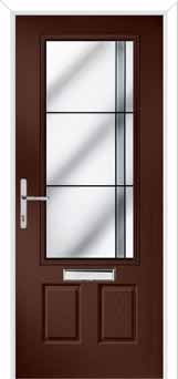 Gleneagles Aurora Composite Front Door in Darkwood