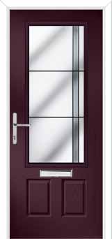 Gleneagles Aurora Composite Front Door in Purple Violet