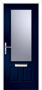 Gleneagles Glazed Composite Front Door in Blue