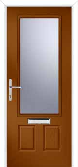 Gleneagles Glazed Composite Front Door in Oak