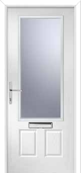 Gleneagles Glazed Composite Front Door in White
