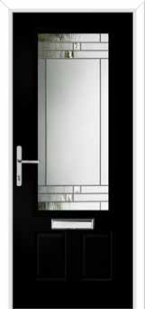 Gleneagles Horizon Composite Front Door in Black Brown