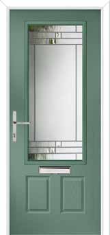 Gleneagles Horizon Composite Front Door in Chartwell Green