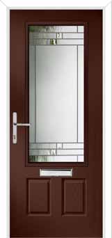 Gleneagles Horizon Composite Front Door in Darkwood