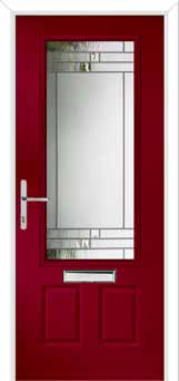 Gleneagles Horizon Composite Front Door in Red