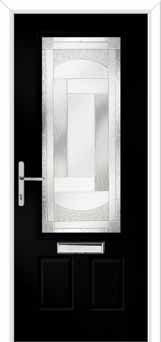 Gleneagles Havana Composite Front Door in Black