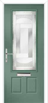 Gleneagles Havana Composite Front Door in Chartwell Green
