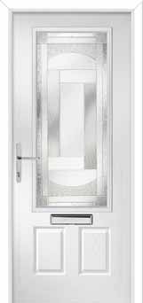 Gleneagles Havana Composite Front Door in White