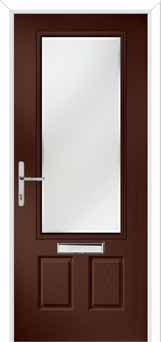 Gleneagles Kensington Composite Front Door in Darkwood