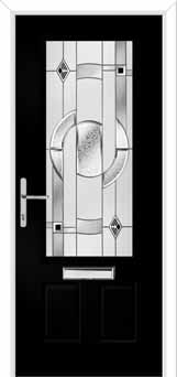 Gleneagles Modena Composite Front Door in Black Brown