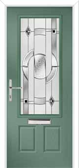 Gleneagles Modena Composite Front Door in Chartwell Green