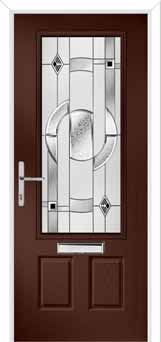Gleneagles Modena Composite Front Door in Darkwood