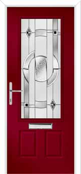 Gleneagles Modena Composite Front Door in Red