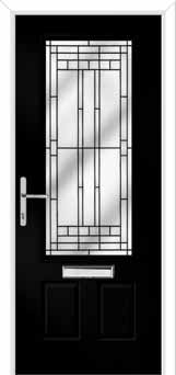 Gleneagles New Orleans Composite Front Door in Black