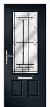 Gleneagles New Orleans Composite Front Door in Anthracite Grey