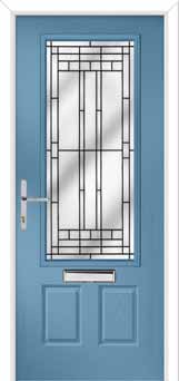 Gleneagles New Orleans Composite Front Door in Pastel Blue