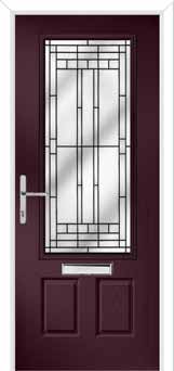 Gleneagles New Orleans Composite Front Door in Purple Violet