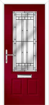 Gleneagles New Orleans Composite Front Door in Red