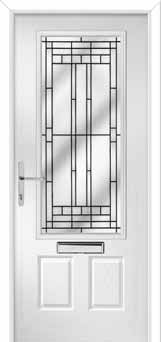Gleneagles New Orleans Composite Front Door in White