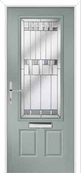 Gleneagles Prairie Composite Front Door in Agate Grey