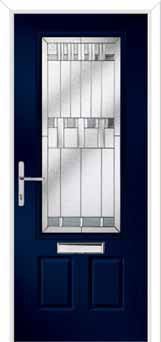 Gleneagles Prairie Composite Front Door in Blue