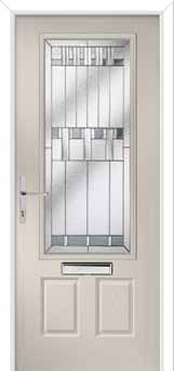 Gleneagles Prairie Composite Front Door in Cream