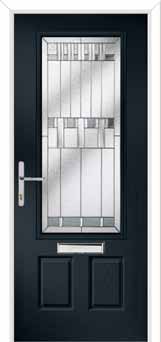 Gleneagles Prairie Composite Front Door in Anthracite Grey