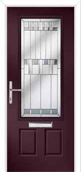Gleneagles Prairie Composite Front Door in Purple Violet