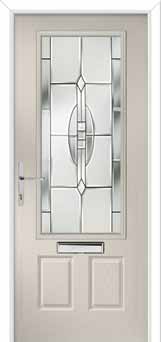 Gleneagles Reflections Composite Front Door in Cream