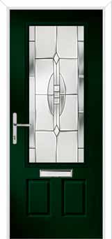 Gleneagles Reflections Composite Front Door in Green
