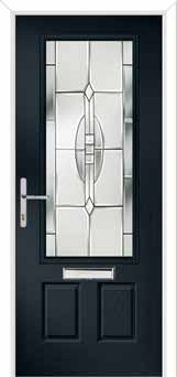 Gleneagles Reflections Composite Front Door in Anthracite Grey