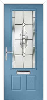 Gleneagles Reflections Composite Front Door in Pastel Blue