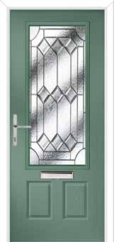 Gleneagles Simplicity Composite Front Door in Chartwell Green
