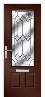 Gleneagles Simplicity Composite Front Door in Darkwood
