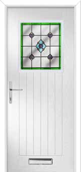 Merion Farmhouse Dorchester Composite Front Door in White